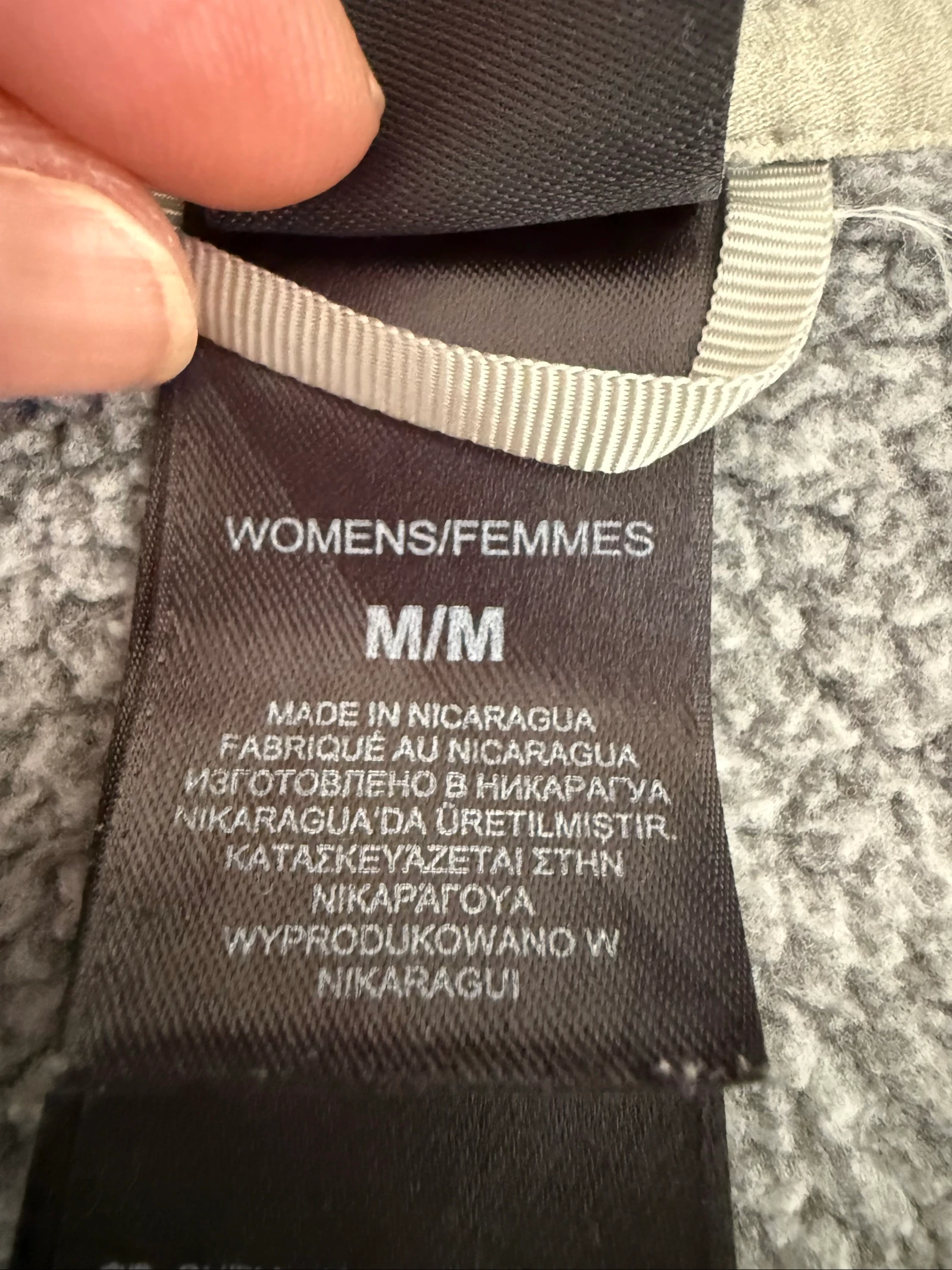 The North Face women's thick grey hooded fleece jacket size M – photo 11